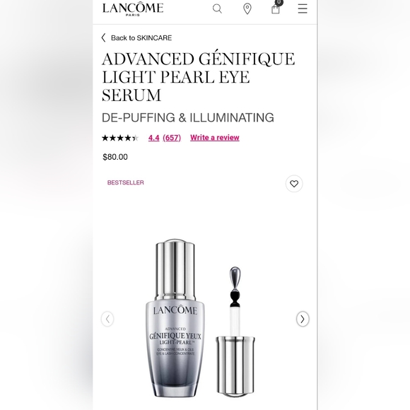 Skincare Advanced Genifique Yeux Light Pearl Eye